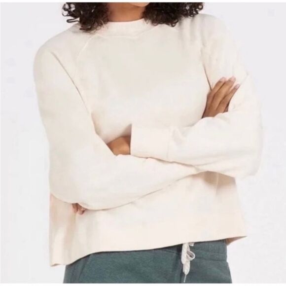 Vuori Long‎ Sleeve Halo Crewneck Sweatshirt Off White XL NWT - Picture 3 of 5